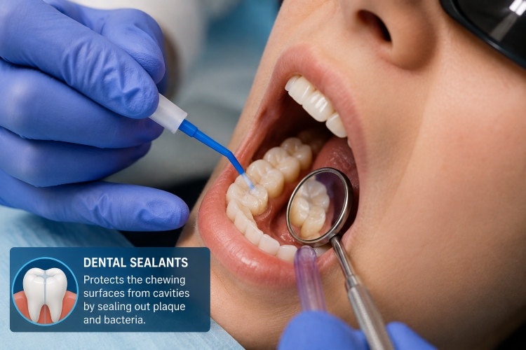 Preventive Dental Cleaning Sealant Treatment
